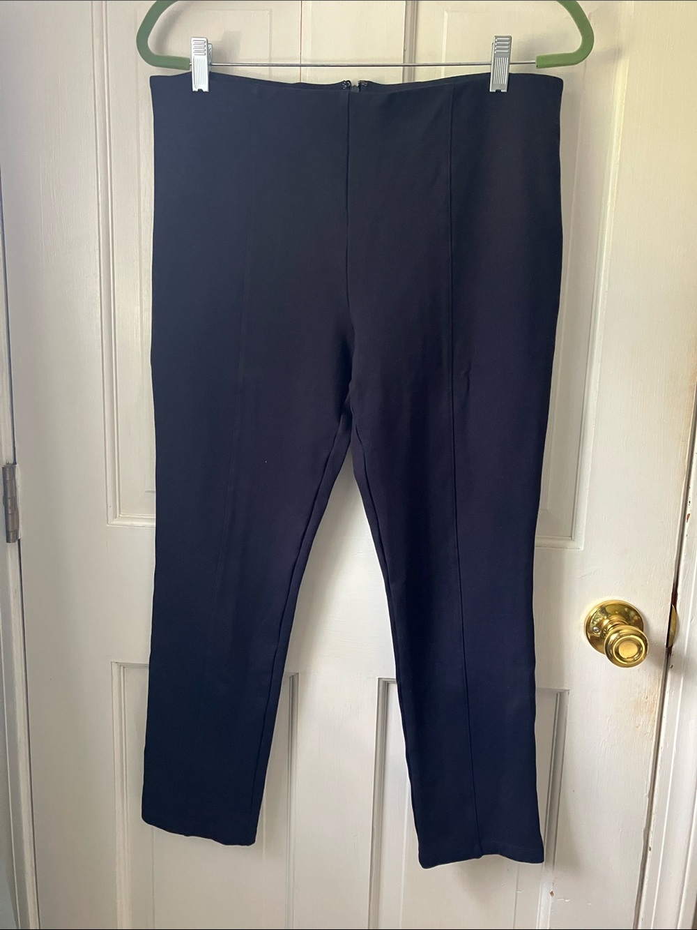 Quince Ultra Stretch Ponte Maternity Pants Navy Medium